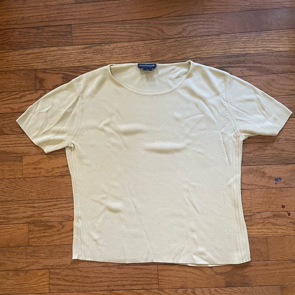 Vintage Ann Taylor silk knit tee
